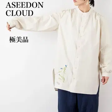ASEEDONCLOUD 아시돈클라우드 쯔유쿠사 자수 롱 셔츠