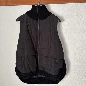 FONTANAGRANDE 블랙 다운 베스트 슬리브리스