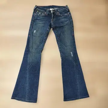 트루 릴리젼 부츠컷 데님 26 플레어 팬츠 y2k