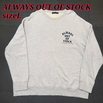 ALWAYS OUT OF STOCK 맨투맨 멜란지 그레이 sizeL