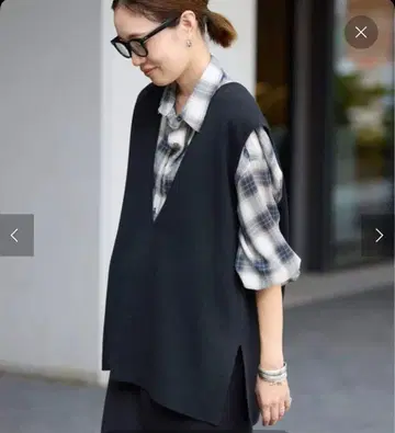 SLOBE IENA 더블 페이스 니트 베스트