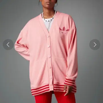 adidas 여성용 가디건 핑크 M