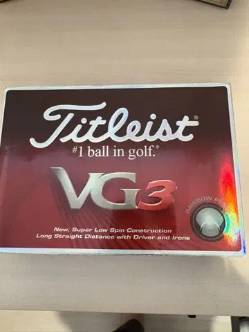 새상품! Titleist VG3 Rainbow Pearl 골프공