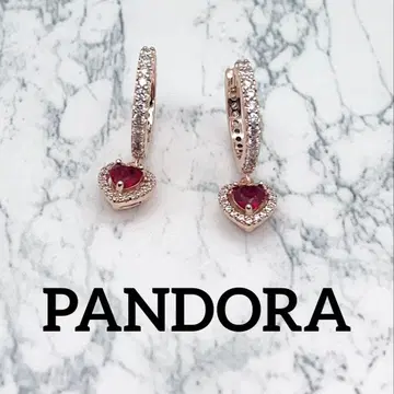 PANDORA 귀걸이 37 레드