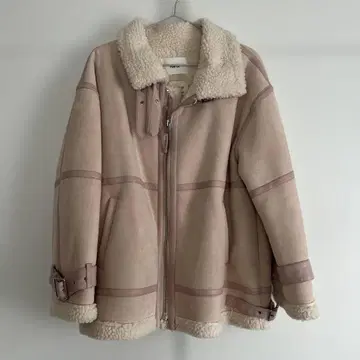 FURFUR TYPE FURMY 핑크 무스탕 코트