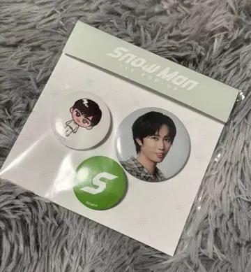 즉시 발송 한국 한정판 아베 료헤이 SnowMan 팝업 캔뱃지 세트