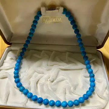 터콰이즈 블루 비즈 목걸이