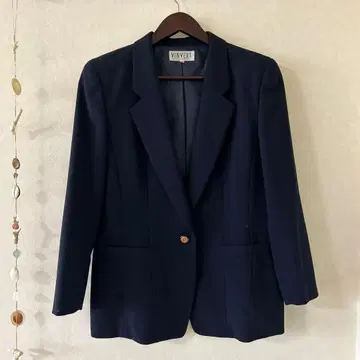 VINVERT 네이비 싱글 버튼 자켓 & 스커트