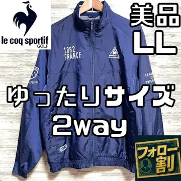 [팔로우 할인] 새상품급 르꼬끄 나일론 자켓 LL 남성용 네이비