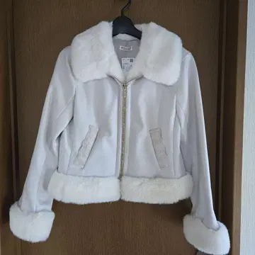 axes femme* 퍼 스웨이드 코트