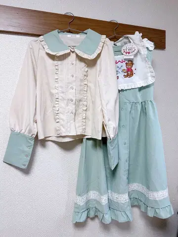 [ 새상품 ] 사츠키 아이 아베일 콜라보 민트 그린 세트