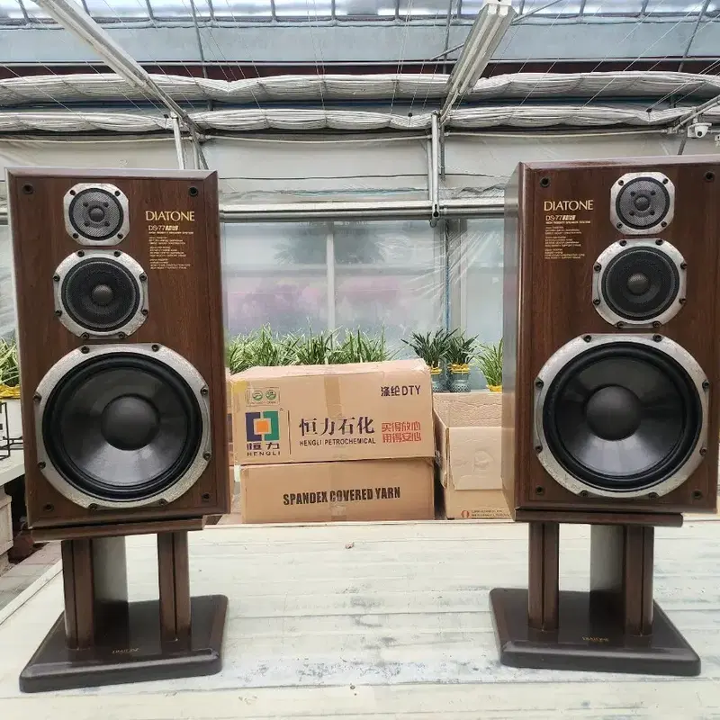 다이아톤 DIATONE DS-77HR 빈티지 명기 스피커 원목 스텐드포함