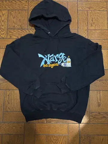 XLARGE 로고 후드티 S 블랙