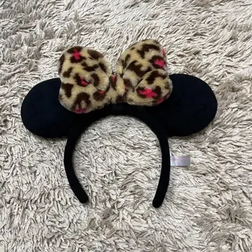 디즈니 미니 레오파드 무늬 머리띠