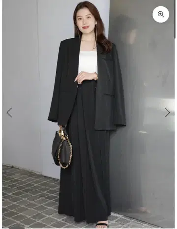 anuans 라이트 더블 새틴 하이웨스트 팬츠 택 포함