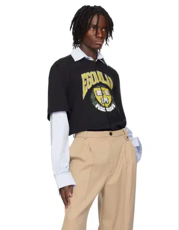 새상품 EGON LAB 에곤라보 셔츠 티셔츠 레이어드 긴팔 M