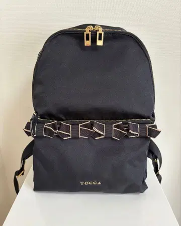 새상품급 TOCCA 토카 블랙 리본 럭색/백팩
