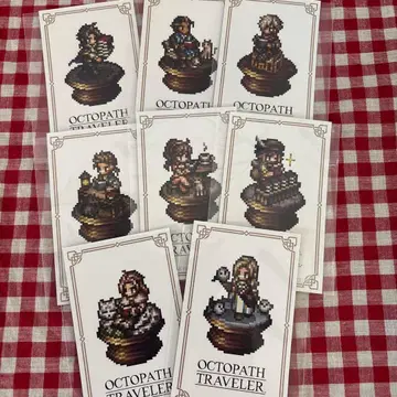 옥토패스 트래블러 한정판 카드 8종 컴플리트 슬리브 포함