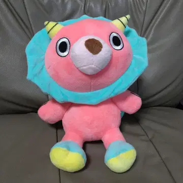 키메라 씨 봉제 인형 본체 핑크 파란 프릴 뿔 포함