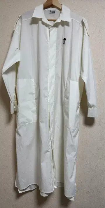 화이트 롱 셔츠 긴팔 히스테릭