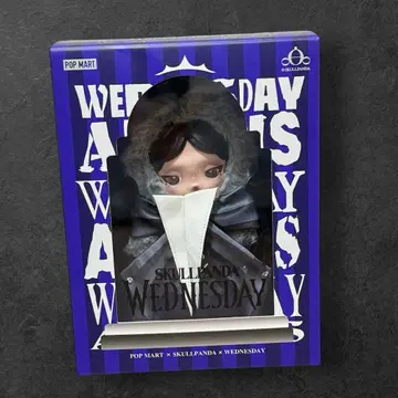 [정품] SKULLPANDA 웬즈데이 스컬팬더 POPMART