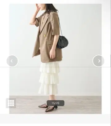 JOURNAL STANDARD L'ESSAGE 티어드 플리츠 스커트