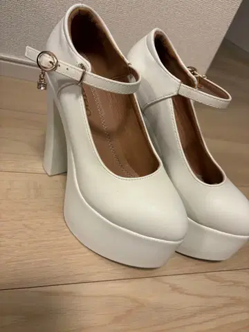 스트랩 포함 브라이덜 슈즈 힐 15cm 24.0cm