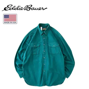 [새상품급] EddieBauer USA 80s~ 샤모아 크로스 셔츠 긴팔