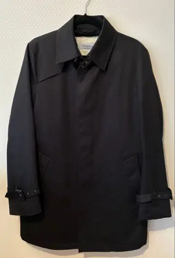 MITSUMINE 블랙 스텐카라 코트