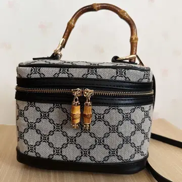 프로포션 2Way 대나무 숄더백 핸드백 블랙 계열