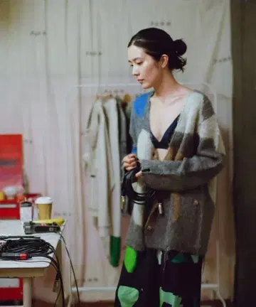 당일 발송 PAMM [ 생활의 니트 가디건 ] 라디오 애호가의 그레이