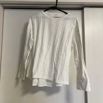 glaz 그라즈 여성용 화이트 긴팔 티셔츠