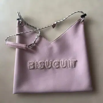 BISUCUIT 자수 숄더백 (핑크)