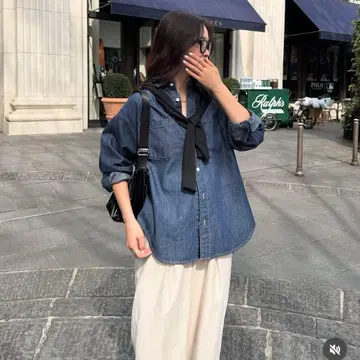 프레디에뮤 데님 셔츠