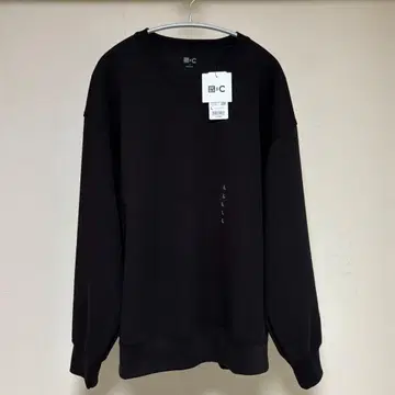 UNIQLO : C 오버 사이즈 스웨트 셔츠 L 블랙