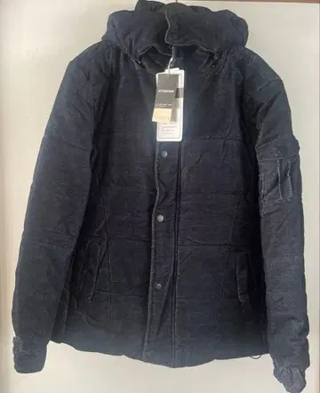 택 포함 새상품 겨울 충전솜 코듀로이 후드 부착 자켓