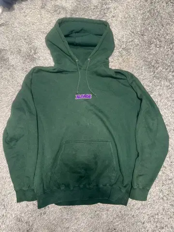 XLARGE 다크 그린 후드티 L