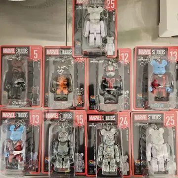 마블 스튜디오 큐브릭/베어브릭 9체 세트
