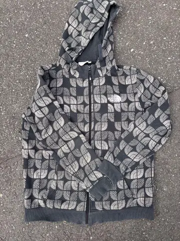 THE NORTH FACE 기하학 패턴 후드티 100