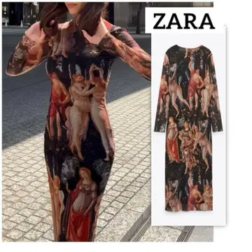 ZARA 보티첼리 파워넷 롱 원피스 M