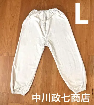 따뜻한 몸빼 나카가와 마사시치 상점 화이트 천연색 L