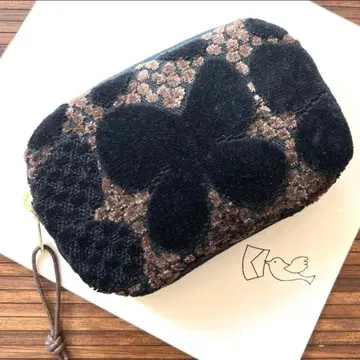 미나 페르호넨 코롱또 얇은 타입 파우치 tefu tefu navy