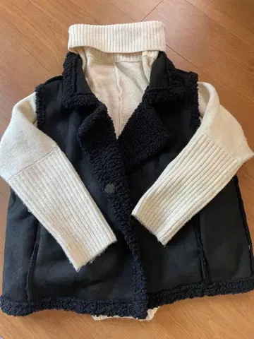 세트 판매 보아 베스트 자켓 F 블랙