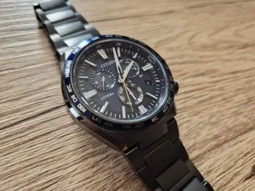 [새상품급] CITIZEN ATTESA 자동 와인딩 손목시계 블랙