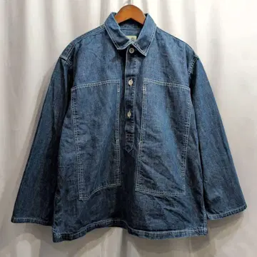 아이 재팬 블루 M-35 U.S.ARMY 풀오버 데님 셔츠 M