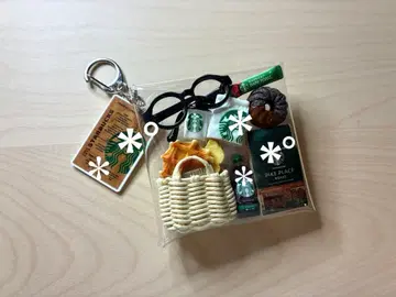 가챠 파우치 카페 도넛 커피