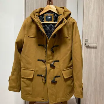 BEAMS 카멜 더플 코트 후드 부착 사이즈 S