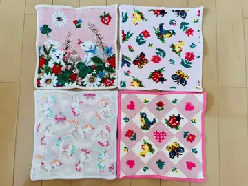 페이러 USED 중고 손수건 4개 세트