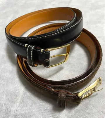 ANDREA GRECO / 투모로우랜드 별주 벨트 2개 세트 이탈리아제