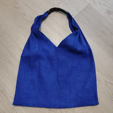 파랑 린넨 숄더백